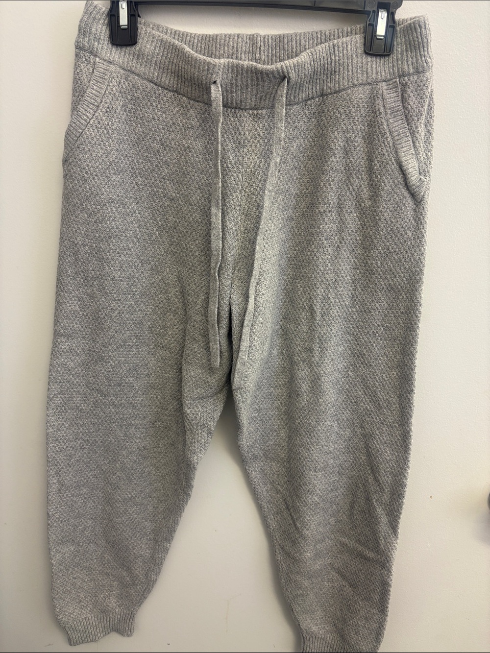 Women’s Heather Gray Knit Jogger Pants - Comfortable Casual Wear